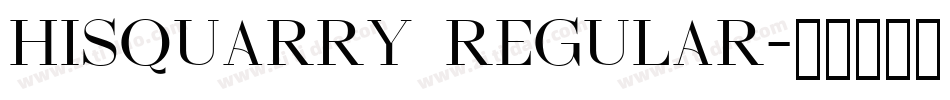HISQUARRY Regular字体转换